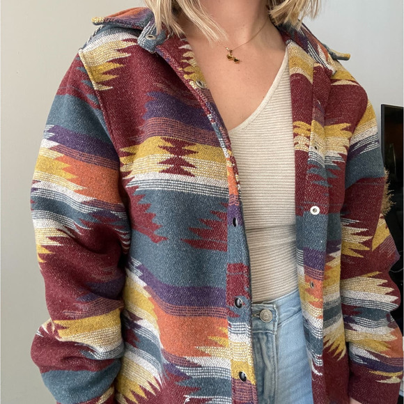 Rare Rfausntiy Rfantasy Aztec Jacket - Picture 2 of 5